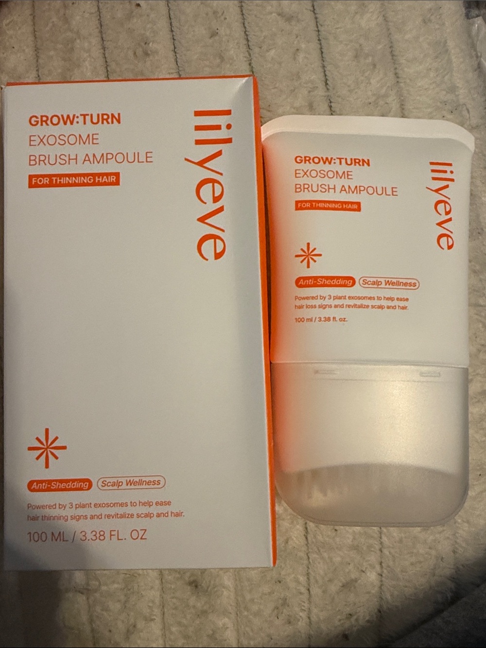 Grow:Turn Exosome Brush Ampoule — White & Orange
